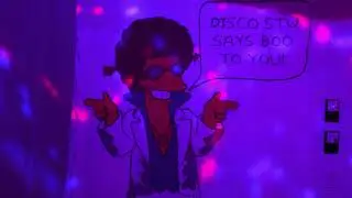 Simpsons Halloween - Disco Stu Dance Party in a Duff Warehouse - Powelloween 2019