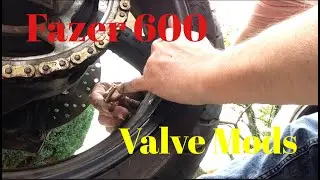 Fazer 600 - Tyre Valve Mods - 90° Unions