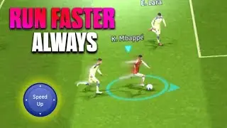 How to RUN FASTER in eFootball 2024 Mobile | 2 Tips