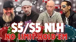 LIVE POKER | $5/$5 No-Limit Hold'em Cash Game | TCH Social Austin