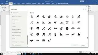 CARA MEMUNCULKAN ICONS SPORTS PADA LEMBAR KERJA DI MICROSOFT WORD
