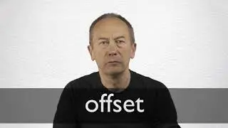 How to pronounce OFFSET in British English
