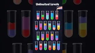 Color sort water puzzle