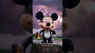 Hurricane #Debby Orlando, Florida. Mickey doesn’t give a. 😂 #fun #ai #hurricaneDebby #drunkmickey