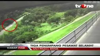 Video Amatir Pesawat Tergelincir Saat Mendarat