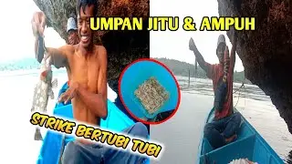 MANCING DI BAWAH TEBING serasa mancing di kolam ikan_ full strike 😱