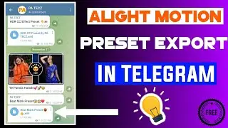 Alight motion preset ko telegram me export kaise kare 👍❤️#youtube #alightmotionpreset