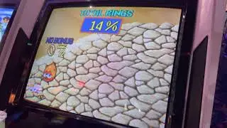 SegaSonic the hedgehog speed run on actual arcade cabinet! (13:45 rta)