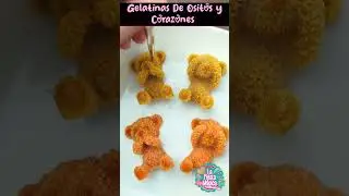 GELATINA de OSITOS y CORAZONES Para San Valentín 💕 CUTEST DESSERT EVER 😍 GELAESFERAS de Osito
