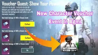Voucher Quest Show Your Power Event in Bgmi | character voucher | character voucher event in bgmi