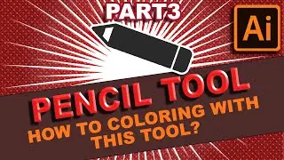 Blob Brush, Shape Builder, Pencil, Knife and Puppy Tool - PART3- Pencil Tool Coloring Tutorial✏️