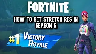 How to get *STRETCH RES* in FORTNITE Season 5! (Nvidia ONLY) | Fortnite | Mixxy