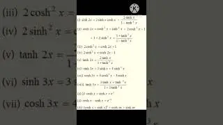 Formulas of hyperbolic  functions#shorts# Learn mathematics -Archi#shortyt...👍