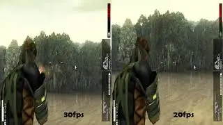 Fps caps in Metal Gear Solid Peace Walker - 20/30fps comparison.