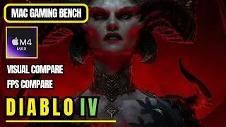 Diablo 4 on M4 Max — 1440p FPS Benchmark with DLSS via CrossOver 26