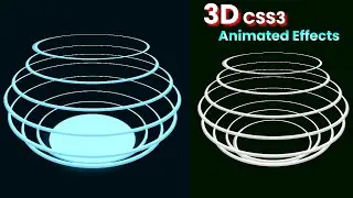CSS3 3D Wavy Circle Animation Effects || Only HTML5 & CSS3 Design Tutorials