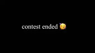 Moc contest ended!