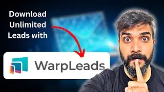 This tool lets you download UNLIMITED leads | WarpLeads Review