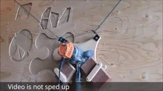 Maslow CNC Cutting a Wine Rack from 1/2 inch CDX Plywood v2
