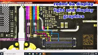 redmi 8a display light problem and display graphics problem schematic diagram solution