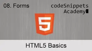 HTML Fundamentals 08. Forms: form, label, input, textarea, select, option, optgroup