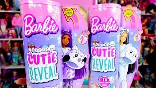 Barbie Cutie Reveal Dolls Series 3 Polar Bear and Owl - Winter Themed Barbie Dolls