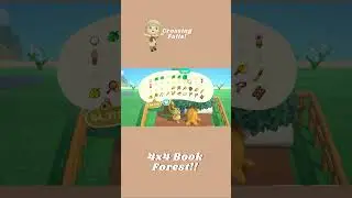 Making Mini Builds in ACNH - Book Forest! 