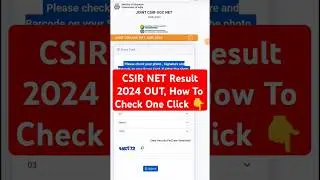 CSIR NET Result 2024 🔴 CSIR NET Result 2024 Kaise Dekhe ? How To Check CSIR NET Result Score 2024