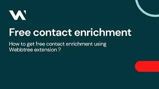 Free contact enrichment | Webbtree | Talent Source