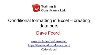 Using Conditional Formatting Bars in Excel
