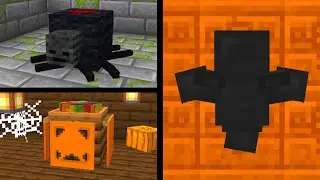 3 Minecraft Halloween Build Hacks to Decorate Your World! (Java/Bedrock)
