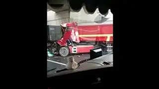Heftig ongeluk met Vrachtwagens op de A4 - 2 februari 2018