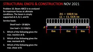 Nov 2021 CE Board Exam - SEC Problem 10 (020)