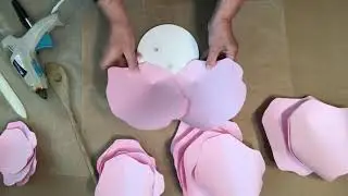 Jillian paper flower template