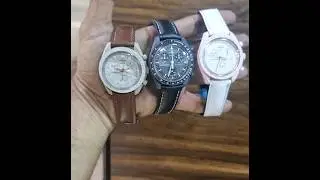 omega x swatch moons watch leather straps. handmade leather straps for moonswatch. #moonswatch