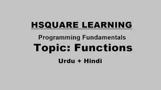 Functions in C++ (Urdu + Hindi) - Programming Fundamentals