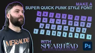 HOW TO: Make A Punk Style Font - FREE FONT! - [Tutorial] 2021
