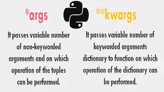 *args and **kwargs in Python | Non-keyword and Keyword Arguments