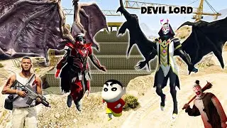 Hell Demon God Found VAMPIRE FATHER To Revenge HELL LORD Franklin 2.0  In GTA 5 | SHINCHAN and CHOP