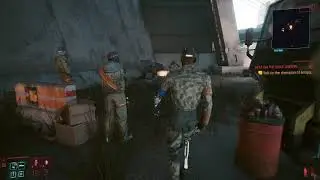 Cyberpunk 2077 I won a sniper rifle from beating up a veteran!!!!!!