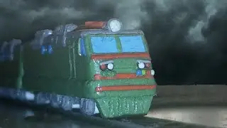 Электровоз ВЛ80с из пластилина