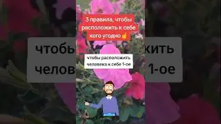 Три правила общения, чтобы расположить к себе человека☝️