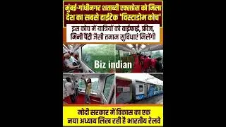 Gandhinagar to mumbai shatabdi express #pmmodi PM #indiantrain #shorts