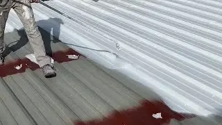 PERMAGARD® 20 Year Roof Coating System #roofcoating #roofpainting #roofrestoration #metalroof