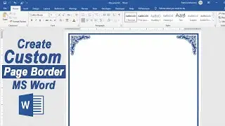 Create Custom Page Border In MS Word