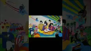 Beatles Yellow Submarine Mural Painting 