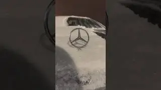 Mercedes benz on the winter days. Мерс зимой 