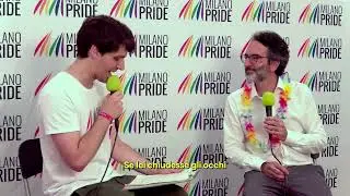 Milano Pride Press Room - Lamberto Bertolè (Assessore Welfare), Gabriele Piazzoni (Arcigay)
