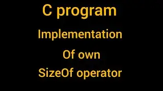 C Program how to find size of variable without using sizeOf operator