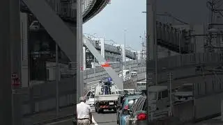 Upside Down Train in #japan 1 hr away from #tokyo for the town of #kamakura  #shonanmonorail #train